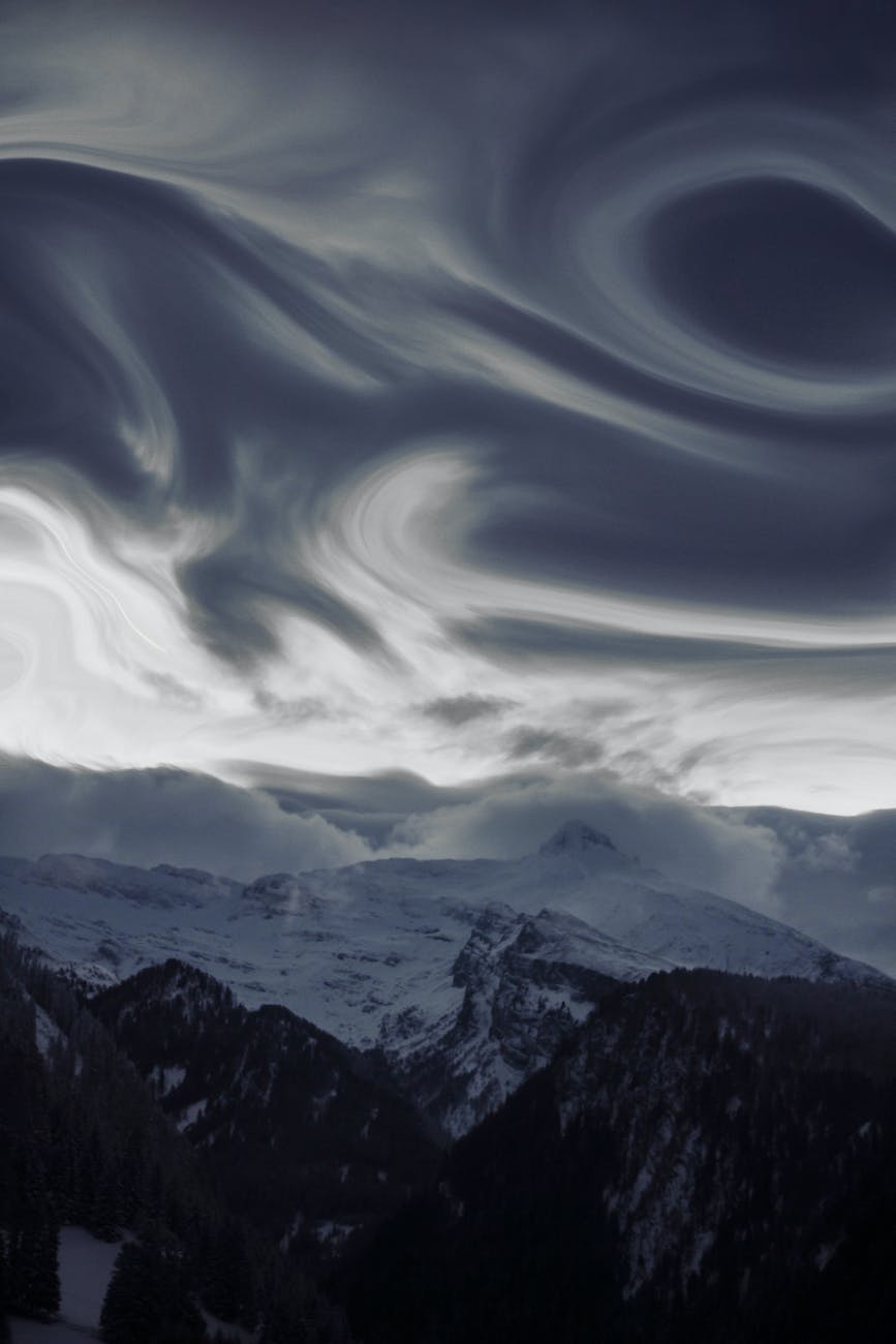 timelapse photography of clouds